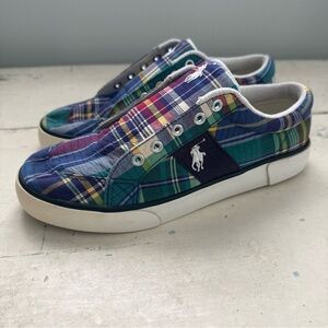 Ralph Lauren Polo Gardener Madras Mens Shoes - Sz. 5